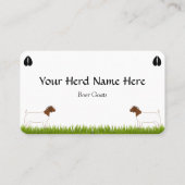 ボーアパーソナライズされたヤートファーム 名刺 (裏面)