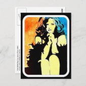 ボーアポストカード付き少女 ポストカード (正面/裏面)