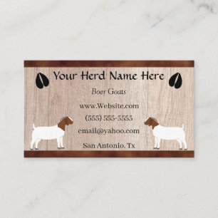 ボーアヤギ 名刺