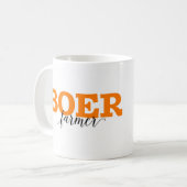 ボーア人/農家のオランダの単語の用語 コーヒーマグカップ (正面左)