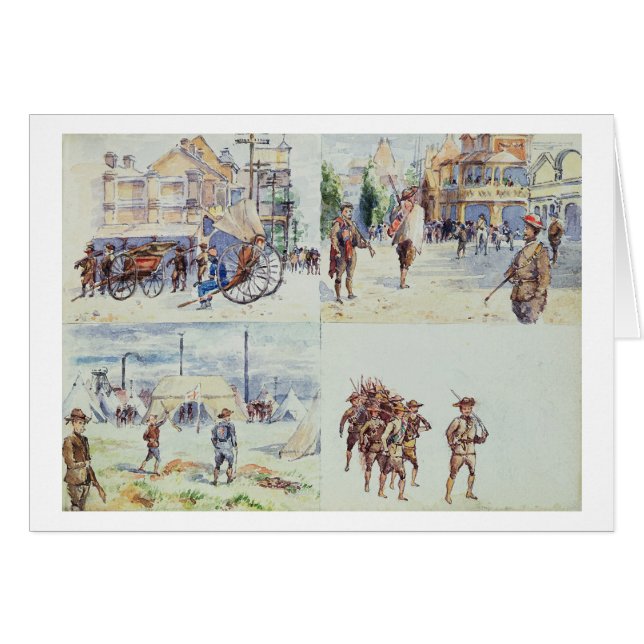 ボーア戦争からの4つの場面、スケッチブックから、 (正面横)