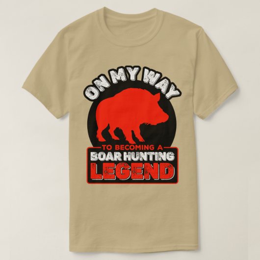 ボーア狩りボーア狩りになる私の方法 Tシャツ (デザイン正面)