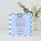 ボーイおむつピンシャワー招待状 招待状 (スタンド正面)