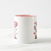 ボーイおもしろいバイアンチバレンタインデー ツートーンマグカップ (中央)