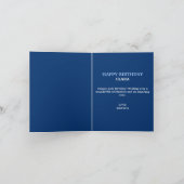 ボーイおもしろいングウーマンブルーシスター50th誕生日 カード (内部)