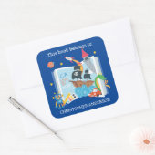 ボーイお洒落蔵書票 スクエアシール (封筒)