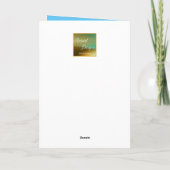 ボーイお誕生日ケーキホリデーカード シーズンカード (裏面)