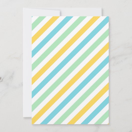 ボーイアイスクリームトラックスウィートワン誕生日パーティー 招待状 (裏面)