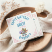 ボーイアイスクリームトラックツースウィート2番目の誕生日パーティー スタンダードカクテルナプキン