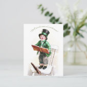 ボーイアイリッシュソングヴィンテージ聖パトリックの日 ポストカード (スタンド正面)