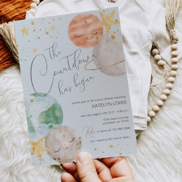 ボーイアウタースペースベビーシャワー招待状 招待状