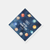 ボーイアウタースペース10thのまわりにトリップ太陽誕生日 スタンダードカクテルナプキン (角)