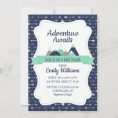 ボーイアドベンチャーは赤ちゃんのシャワーを待っている 招待状 (正面)