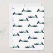 ボーイアドベンチャーは赤ちゃんのシャワーを待っている 招待状 (裏面)