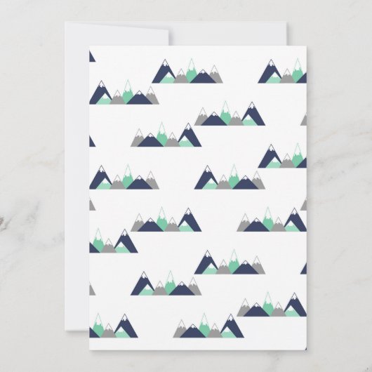 ボーイアドベンチャーは赤ちゃんのシャワーを待っている 招待状 (裏面)