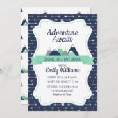 ボーイアドベンチャーは赤ちゃんのシャワーを待っている 招待状 (正面/裏面)