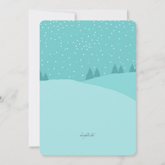 ボーイアンドガールアイススケーター招待状 招待状 (裏面)