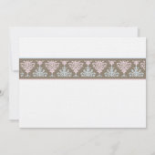 ボーイアンドガールツイン《キリスト教》洗礼式や命名式招待状 招待状 (裏面)