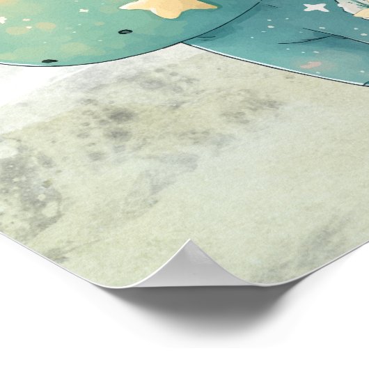 ボーイアンド恐竜の友人子供部屋ウォールアート ポスター (角)