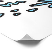 ボーイウェイクボーディングおもしろいサマーウォータースポーツ ポスター (角)