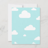 ボーイウェルカムベビーホットエアバルーンベビーシャワー 招待状 (裏面)