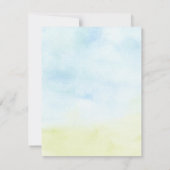 ボーイウォーターカラーエレファントベビーシャワー招待状 招待状 (裏面)