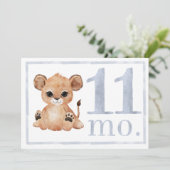 ボーイウォーターカラーマイルストーンイレブン月オールドカード 招待状 (スタンド正面)