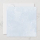 ボーイウォーターカラーレインボーベビーシャワー 招待状 (裏面)