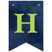 ボーイウォーターカラー恐竜ハッピーバースデーバナー バンティングフラッグ (第2の旗)