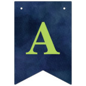 ボーイウォーターカラー恐竜ハッピーバースデーバナー バンティングフラッグ (第3の旗)