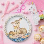 ボーイウッドランドディアベビーシャワー紙プレート ペーパープレート (パーティー)