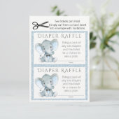 ボーイエレファントおむつラッフルチケット エンクロージャーカード (スタンド正面)