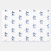 ボーイエレファントクリスマスラッピング紙 ラッピングペーパーシート (正面2)