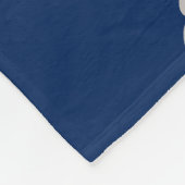 ボーイエレファントネイビーブルーパーソナライズされた フリースブランケット (角)