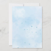 ボーイエレファントバーチャルベビーシャワー招待状 招待状 (裏面)