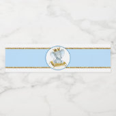 ボーイエレファントプリンスベビーシャワー水ボトルラベル ペットボトルラベル (シングルラベル)