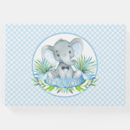 ボーイエレファントベビーシャワーゲストブック ゲストブック