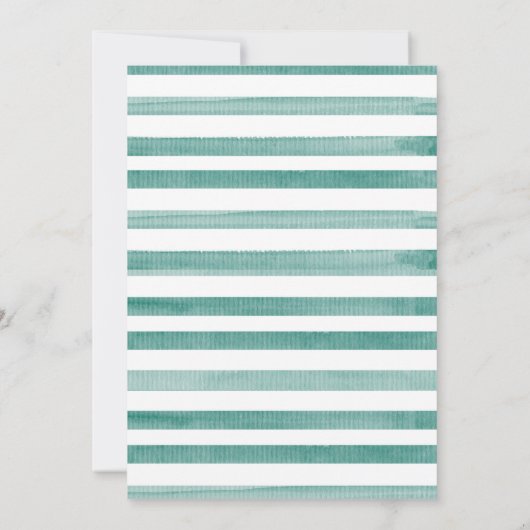 ボーイエレファ男女兼用ントベビーシャワー  招待状 (裏面)