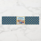 ボーイオートレーステーマ5thバースデーパーティー ペットボトルラベル (シングルラベル)