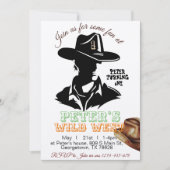 ボーイカウボーイ誕生日招待状、編集可能マイ1st 招待状 (正面)