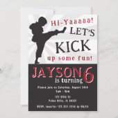 ボーイカラートパーティー誕生日招待状 招待状 (正面)