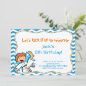 ボーイカラート武術アーツバースデーパーティ招待状 招待状 (スタンド正面)