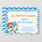 ボーイカラート武術アーツバースデーパーティ招待状 招待状 (正面/裏面)