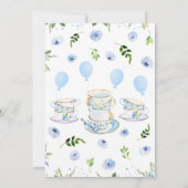 ボーイガーデンティーパーティーベビーシャワー 招待状 (裏面)