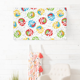 ボーイガールスカルパーティー海賊バナー 横断幕