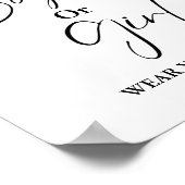 ボーイガールハロウィーン衣服yourguess baby shower game ポスター (角)