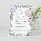 ボーイガールバルーンジェンダーリビール招待状 招待状 (スタンド正面)