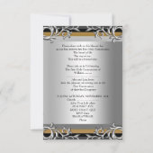 ボーイガールファースト聖体拝領シルバー金ゴールドスモール 招待状 (裏面)