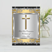 ボーイガールファースト聖体拝領シルバー金ゴールド2 招待状 (スタンド正面)