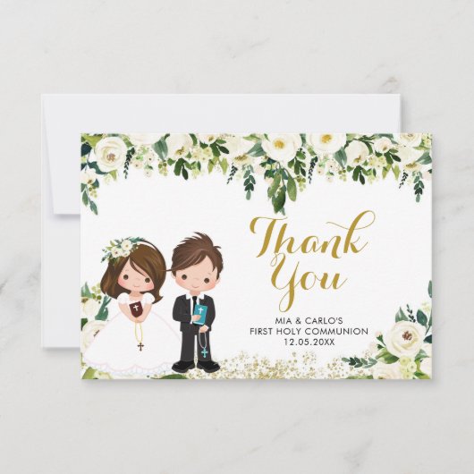 ボーイガールフローラファースト通信サンキューカード サンキューカード (正面)